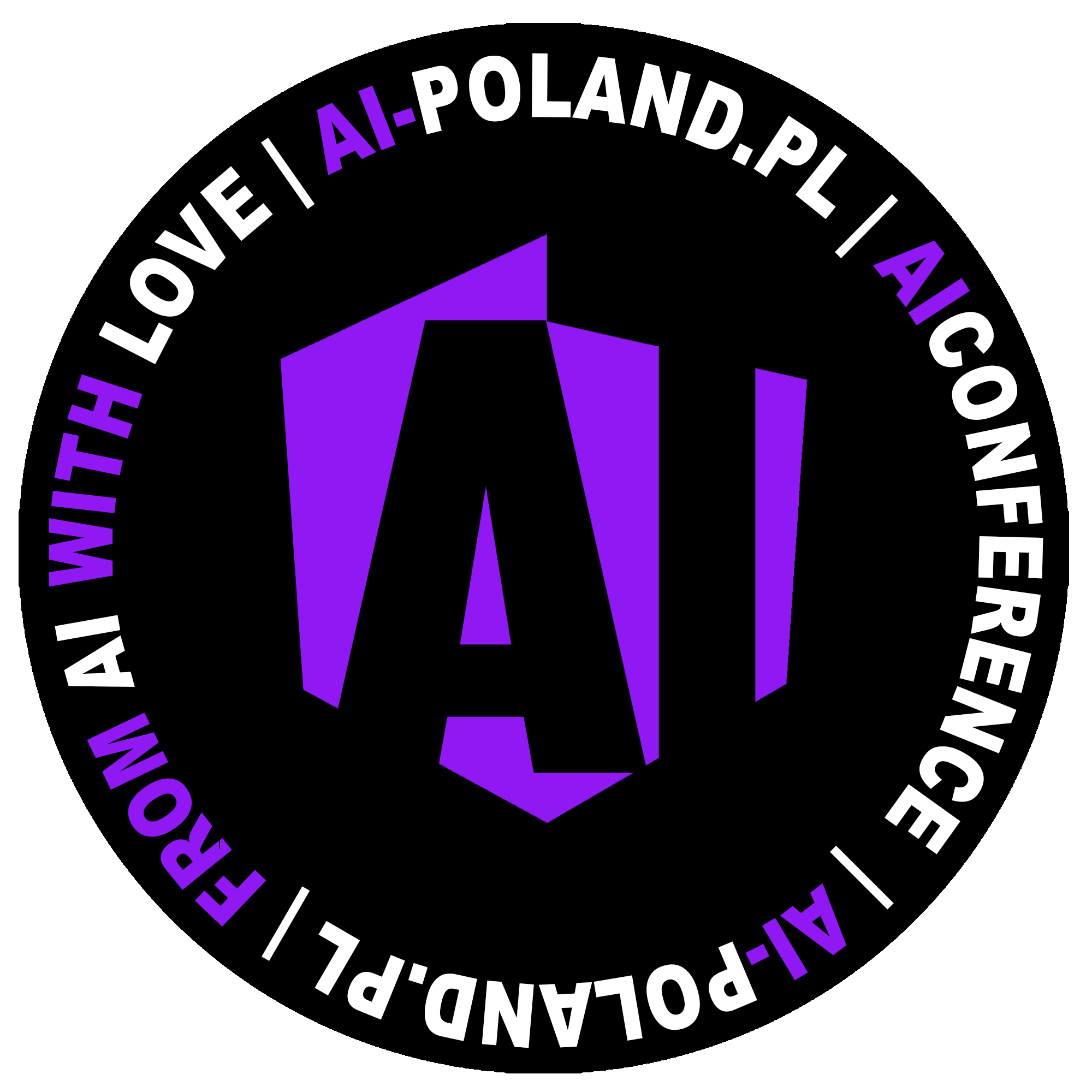 AI Poland logo circle black